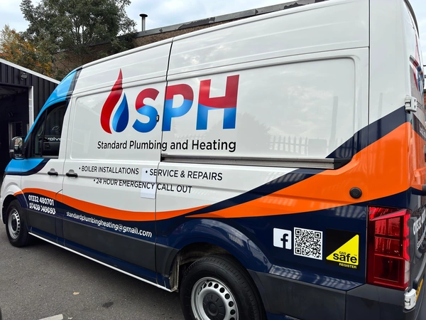 Partial vehicle wrap with vinyl graphics