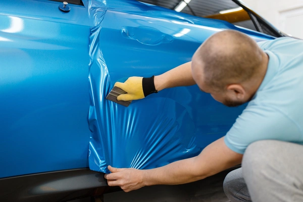 High-quality vehicle wrap with clean, seamless finish