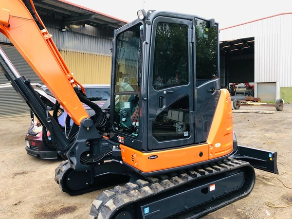 Digger window tint installed to reduce glare and heat